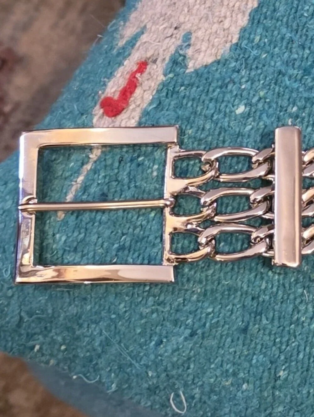 Vintage Y2K Silver Chain Belt Add a touch of 2000s Grunge Glam EUC